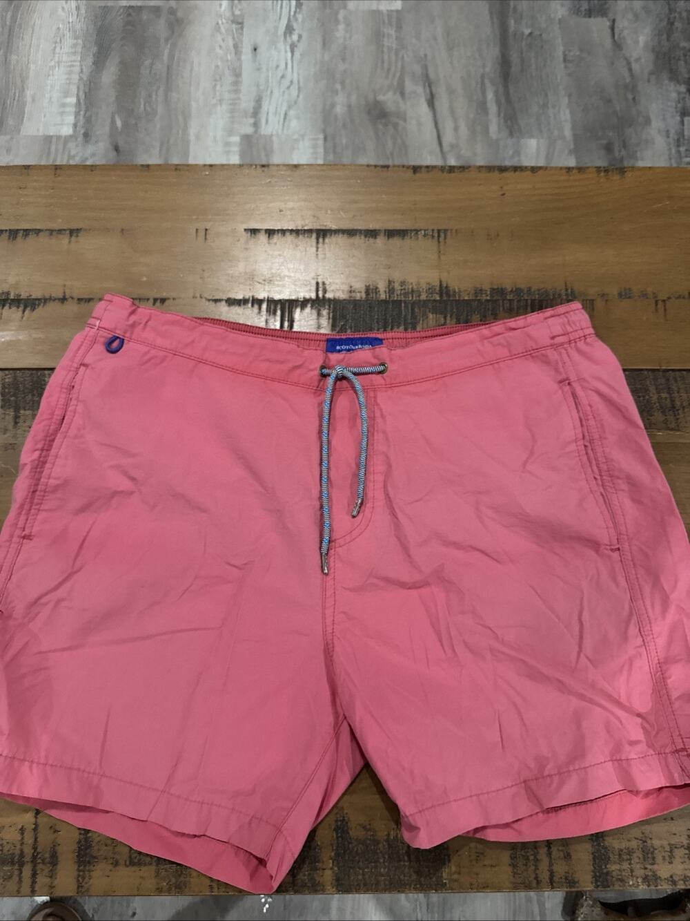 Scotch & Soda Men Pink mid length swim trunk shorts size L